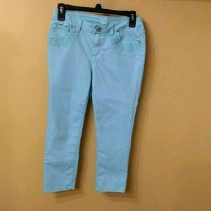 Seafoam colored Capris